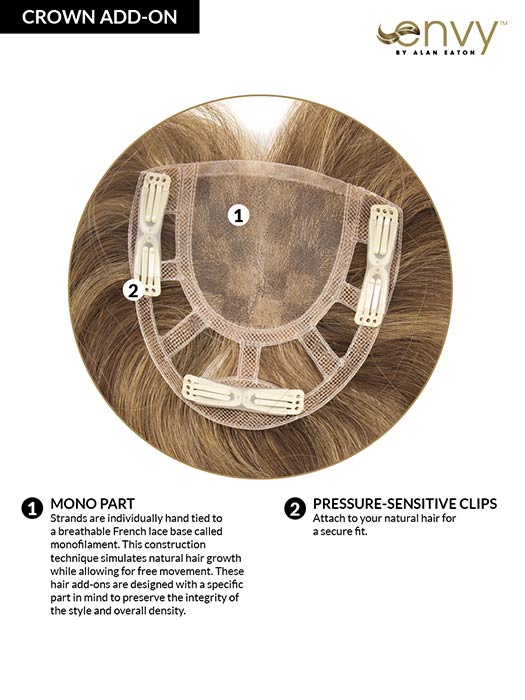 Add-On Crown by Envy - Regal Wigs
